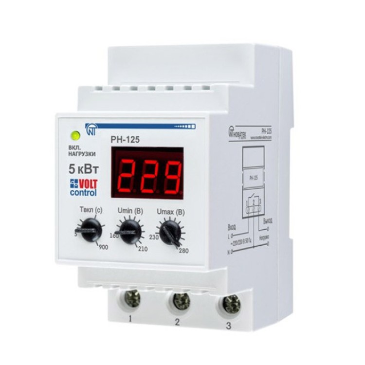 Реле контролю напруги, реле струму, вольтметри - Основні контакти