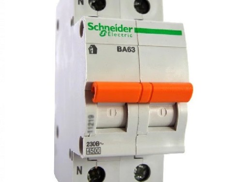 Автоматичний вимикач 11211 ВА63 1Р+N 6А - Основні контакти 05