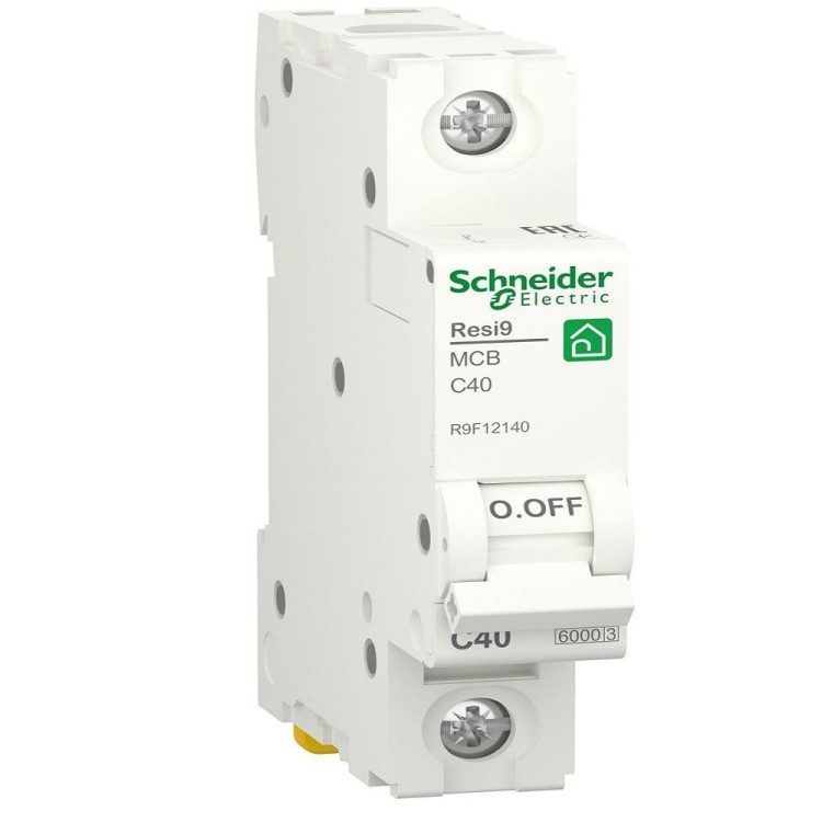 Автоматичний вимикач 1P 40A C 6kA Schneider Electric Resi9 R9F12140 - Основні контакти  