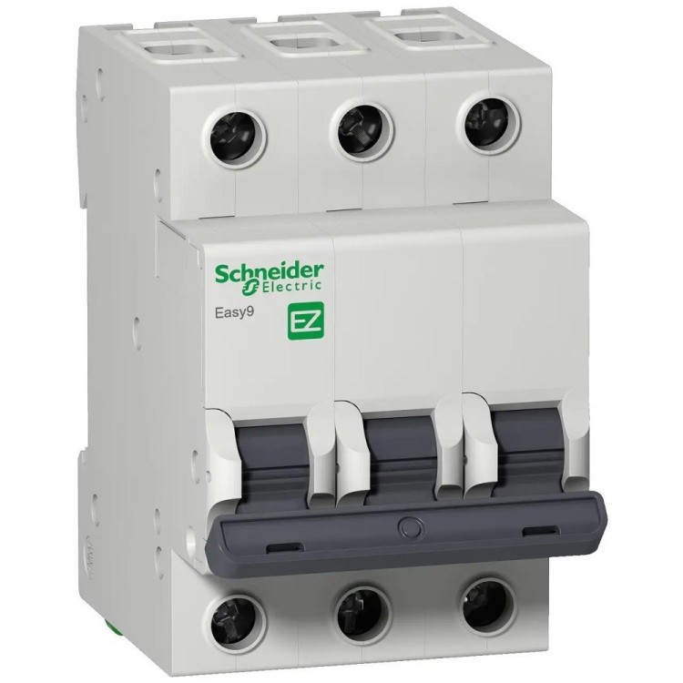 Автоматичний вимикач 63A 4,5kA 3P тип З Easy9 Schneider Electric (EZ9F34363) - Основні контакти  