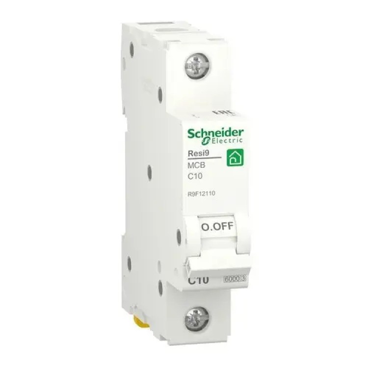Автоматичний вимикач Resi9 10А 1P С 6кА - Основні контакти 01 