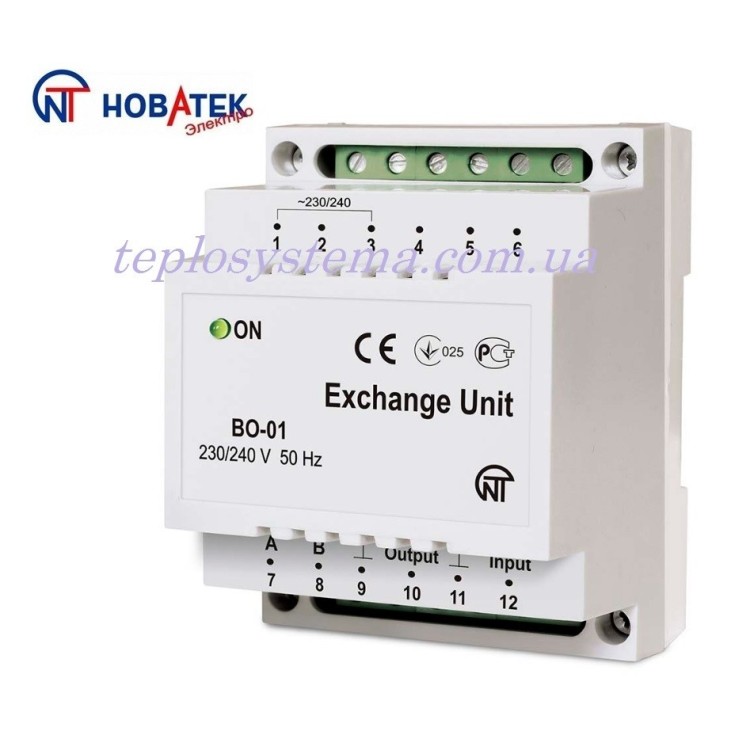 Блок обміну та передавання даних ПБ — 01 (для УБЗ — 301) Новатек-Електро - Основні контакти  