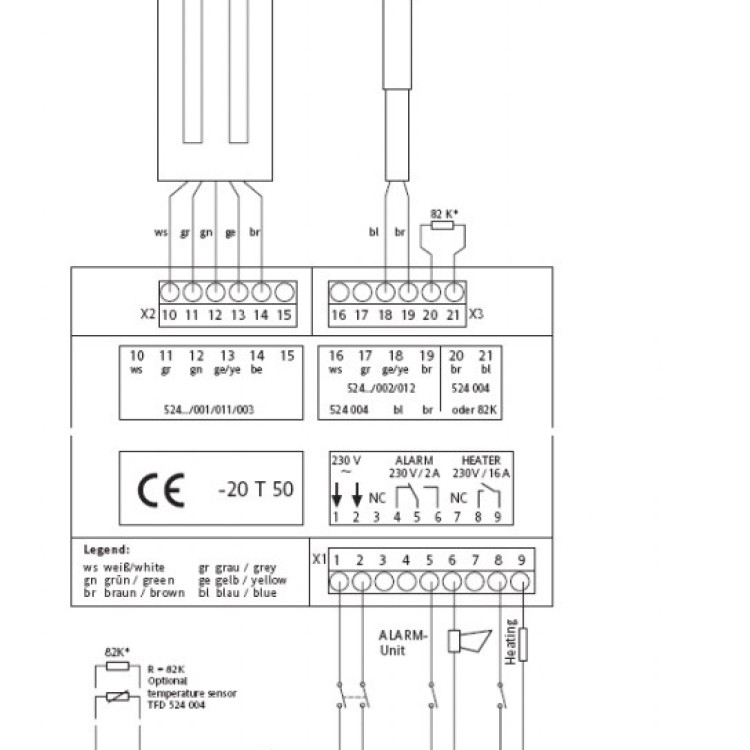 Датчик вологості для водостоків Eberle ESD 424 003 (Німеччина) - Основні контакти 03