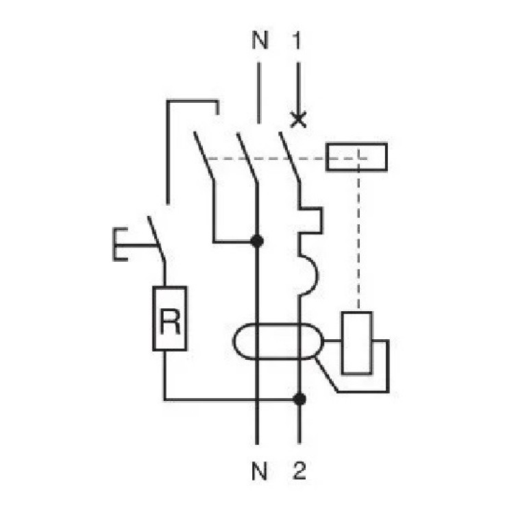 Диференціальний авт. вимикач 11475 АД63, 2P 40А 30 мА, Schneider Electric - Основні контакти 03
