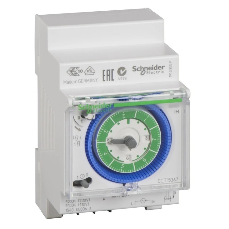 Електромеханічне реле часу Schneider Electric IH 7J ARM 1C 16A таймер - Основні контакти  