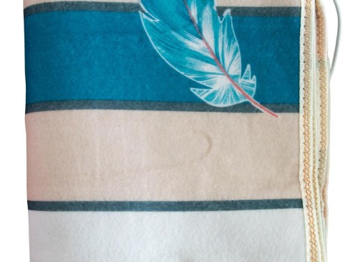 Електропростирадло Electric Blanket односпальне 50w 145х64 байка (малюнок перо) - Основні контакти 05