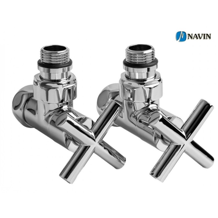 Кран для сушарки для рушників кутовий NAVIN Преміум 1/2"х1/2", 2 шт. - Основні контакти 01 