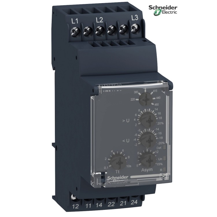 Багатофункціональне реле контролю фаз Schneider electric RM35TF30 - Основні контакти 01 