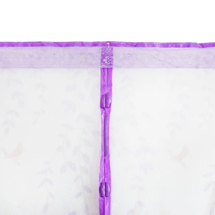 Москитная сетка на дверь на магнитах Фиолетовая с рисунком 208х98см - Основные контакты 03