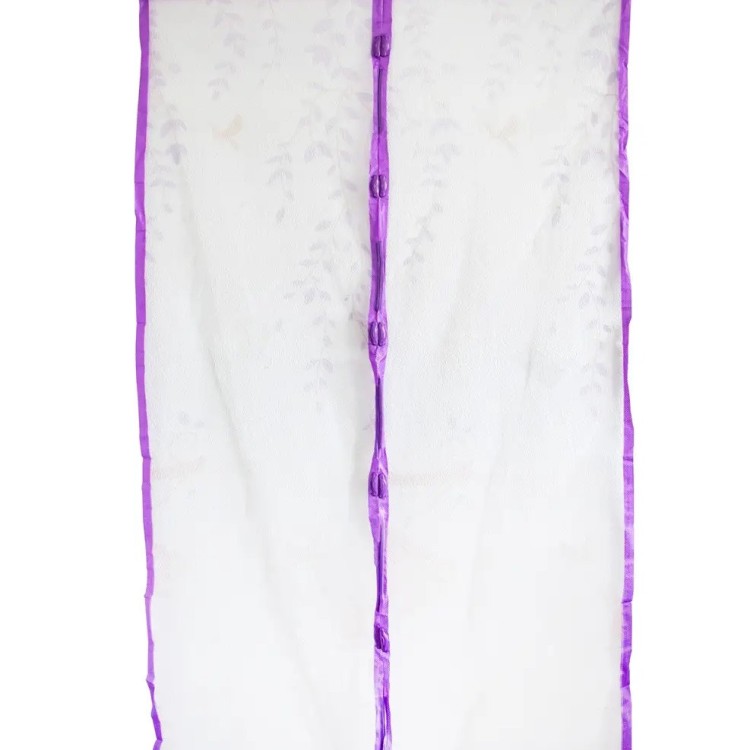 Москитная сетка на дверь на магнитах Фиолетовая с рисунком 208х98см - Основные контакты 05