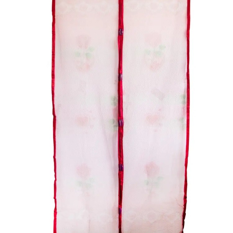 Москитная сетка на дверь на магнитах Красная с рисунком 208х98см - Основные контакты 04