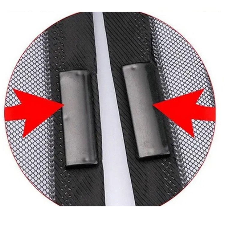 Москитная сетка на входную дверь Magic Mesh 210x100 см Коричневая - Основные контакты 04