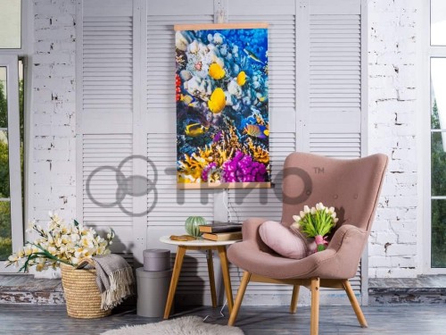 Настінний обігрівач (картина) КОРАЛОВИЙ РИФ (рибки) Тріо Україна - Основні контакти 04