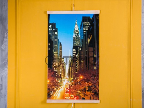 Настінний обігрівач (картина) МАНХЕТЕН (Нічне місто) Тріо Україна - Основні контакти 04