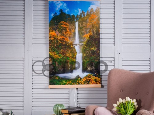 Настінний обгрівач (картина) ВОДОСПАД З МІСТКОМ Тріо Україна - Основні контакти 03