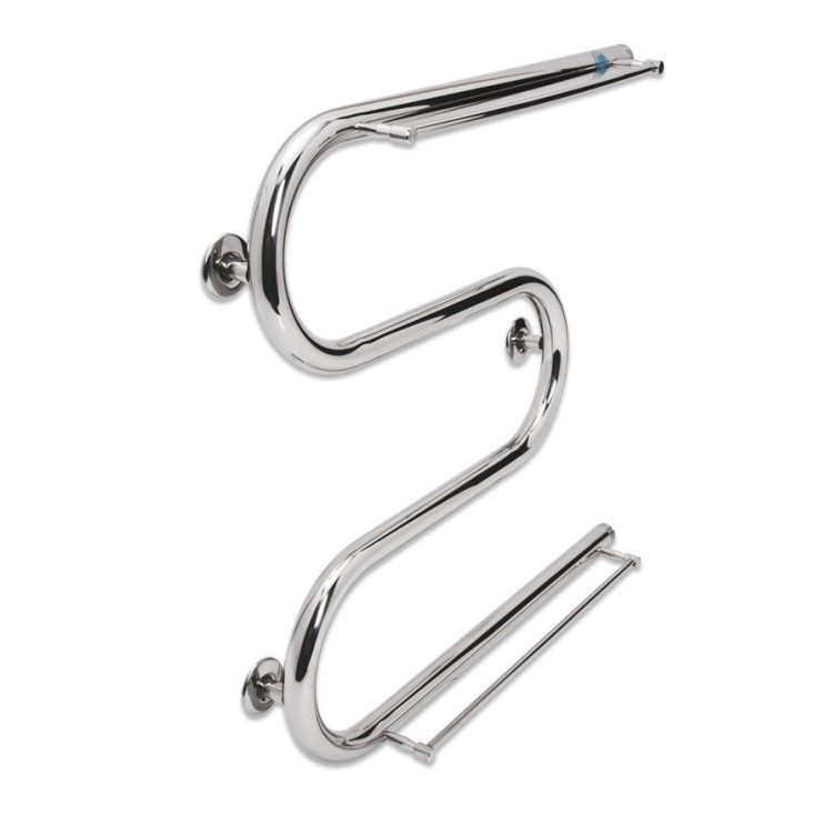 Полотенцесушитель водяной LARIS Змеевик 32 РС3 500 х 500 1'' с 2 полочками - Основные контакты 03