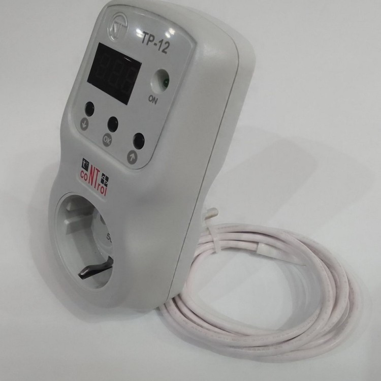 Реле напруги з терморегулятором TP - 12/3 в розетку "Новатек-Електро" - Основні контакти 04