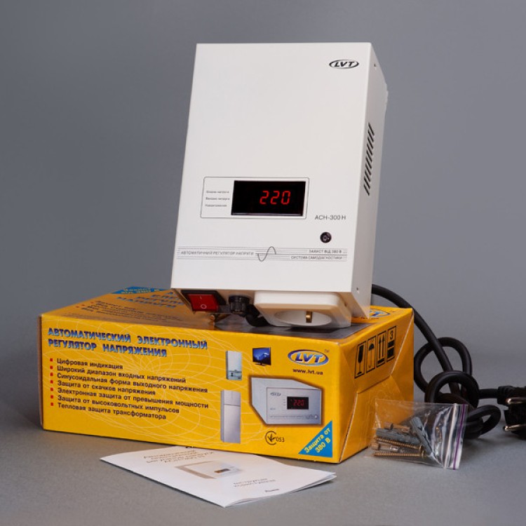 Стабилизатор напряжения LVT АСН – 300Н (до 300 Вт)  для котла ( ЧП «ЛВТ» Украина) - Основные контакты 03