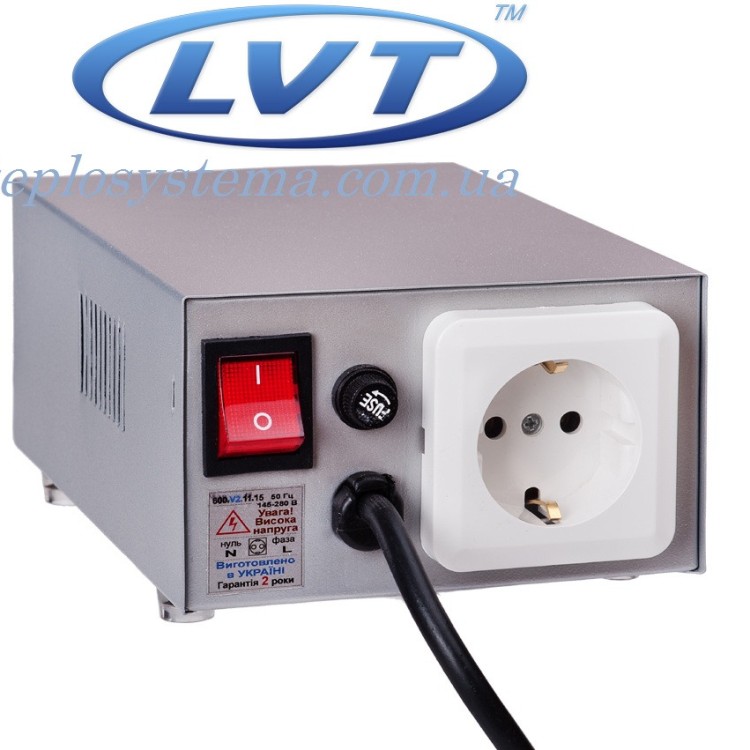 Стабилизатор сетевого напряжения LVT АСН – 600 (до 600 Вт)  для котла ( ЧП «ЛВТ» Украина) - Основные контакты 02