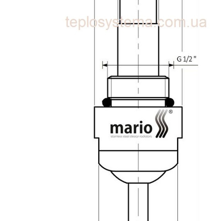 ТЕН для сушарок для рушників Heat Point 300 Вт (Mario) - Основні контакти 03