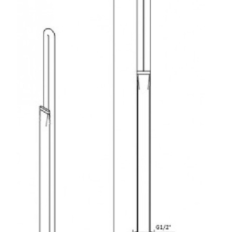 ТЕН для сушарок для рушників Mario REG 600 Вт (з обмежувачем t) - Основні контакти 02