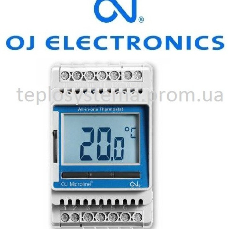 Терморегулятор для теплої підлоги ETN4 — 1999 OJ Electronics (на DIN-рейку), Данія - Основні контакти  