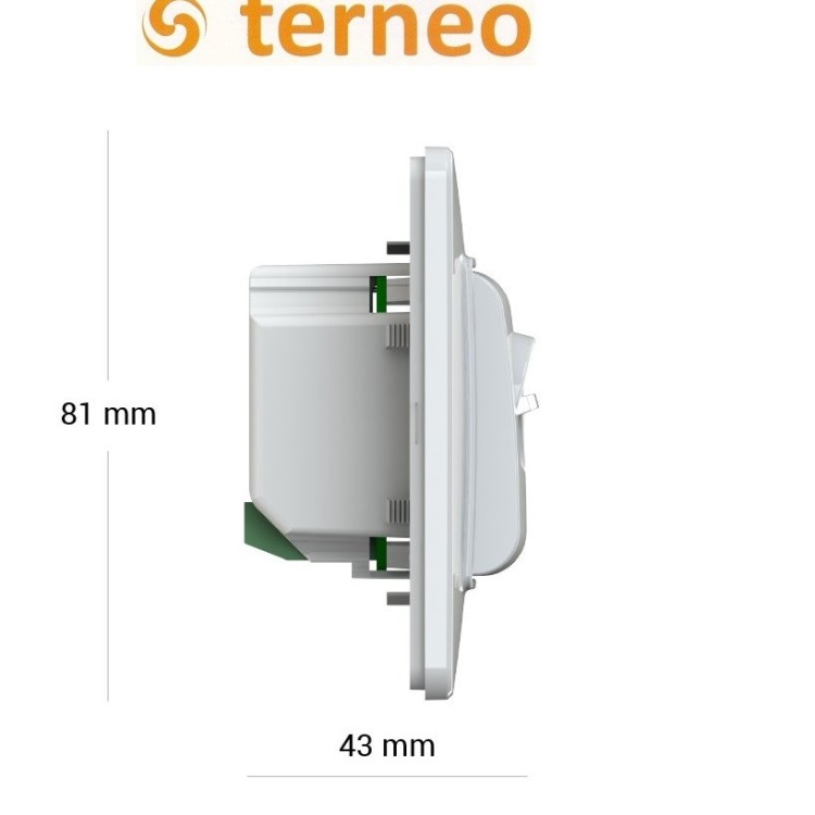 Терморегулятор для теплої підлоги TERNEO mex (DS Electronics) Україна Слонова кістка - Основні контакти 03