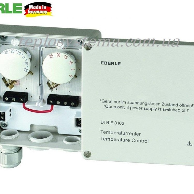 Терморегулятор Eberle DTR-E 3102 для обігрівання водостоків (Німеччина) - Основні контакти 01 