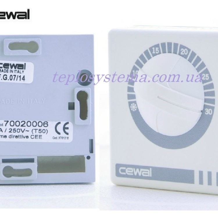 Термостат кімнатний Cewal RQ-01 (з датчиком повітря) - Основні контакти 03