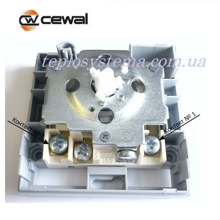 Термостат кімнатний Cewal RQ-01 (з датчиком повітря) - Основні контакти 04