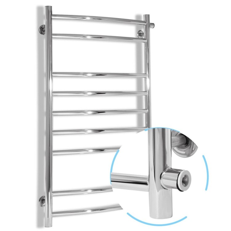 Водяна рушникосушарка Laris  Класік П9 500 х 900 бокове підключення 1/2" - Основні контакти 01 