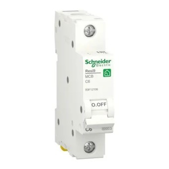 Автоматичний вимикач Resi9 6А 1P С 6кА - Основні контакти 