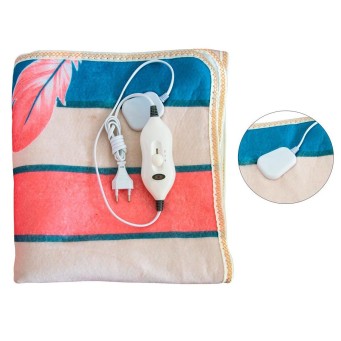 Електропростирадло Electric Blanket односпальне 50w 145х64 байка (малюнок перо) - Основні контакти 
