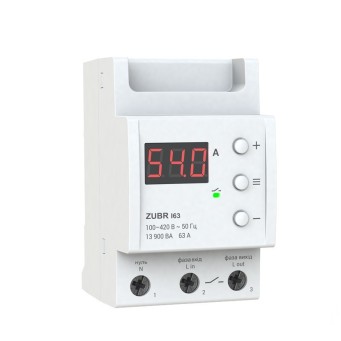 Реле контролю струму ZUBR I63 DS Electronics - Основні контакти 