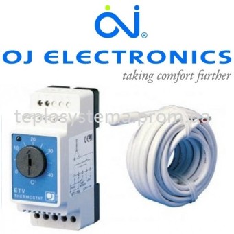 Терморегулятор для теплої підлоги ETV-1991 OJ Electronics (на DIN-рейку), Данія - Основні контакти 