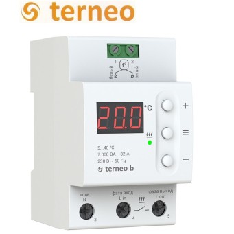 Терморегулятор для теплої підлоги Terneo b 32А (на DIN-рейку), Україна - Основні контакти 