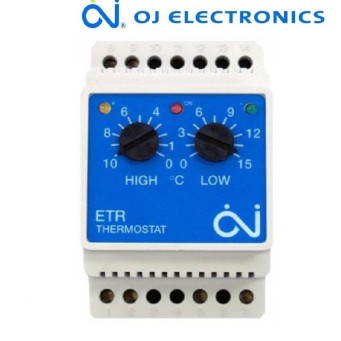 Терморегулятор ETR/F-1447A (на DIN-рейку) Oj Electronics (Данія) - Основні контакти 