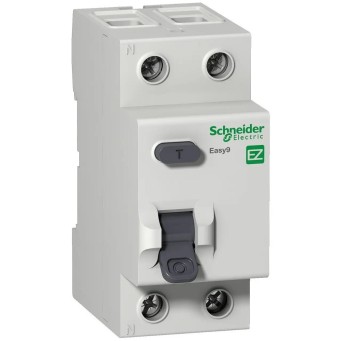 ПЗВ 40A 300mA 4,5kA тип AC 2P Easy9 Schneider Electric (EZ9R64240) - Основні контакти 